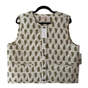 ✨ Lucky Brand ($119) Floral Quilted Cotton Vest - PTP 23
